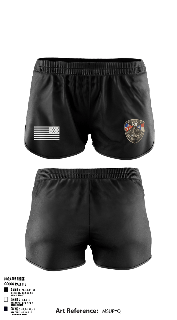 Ranger Panties, K9 Unit, Police, Teamtime, Team time, sublimation, custom sports apparel, team uniforms, spirit wear, spiritwear, sports uniforms, custom shirts, team store, custom team store, fundraiser sports, apparel fundraiser