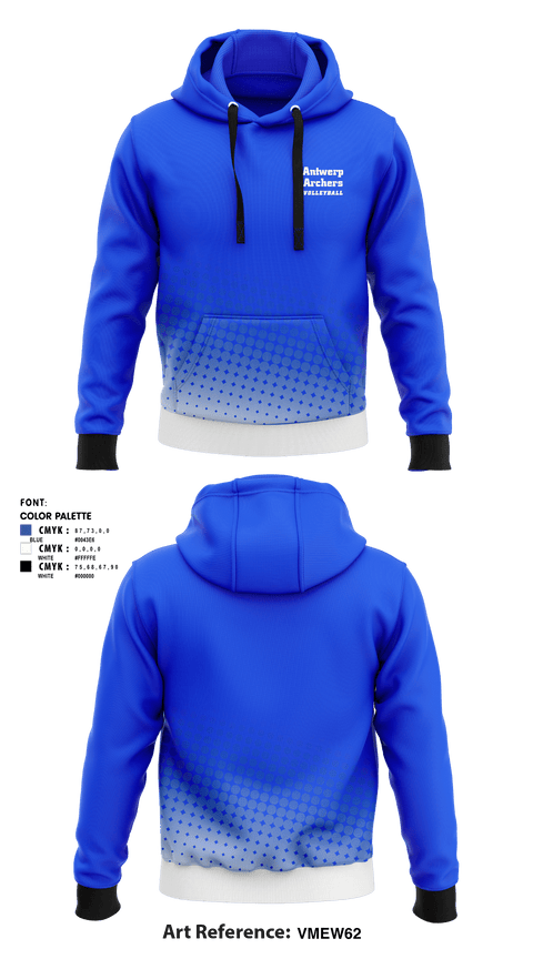 Hoodie, Antwerp Archers, Women's Volleyball, Teamtime, Team time, sublimation, custom sports apparel, team uniforms, spirit wear, spiritwear, sports uniforms, custom shirts, team store, custom team store, fundraiser sports, apparel fundraiser