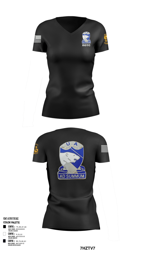 Women's Short Sleeve Vneck Shirt, ARMY ROTCARMY ROTC, Army, Teamtime, Team time, sublimation, custom sports apparel, team uniforms, spirit wear, spiritwear, sports uniforms, custom shirts, team store, custom team store, fundraiser sports, apparel fundraiser