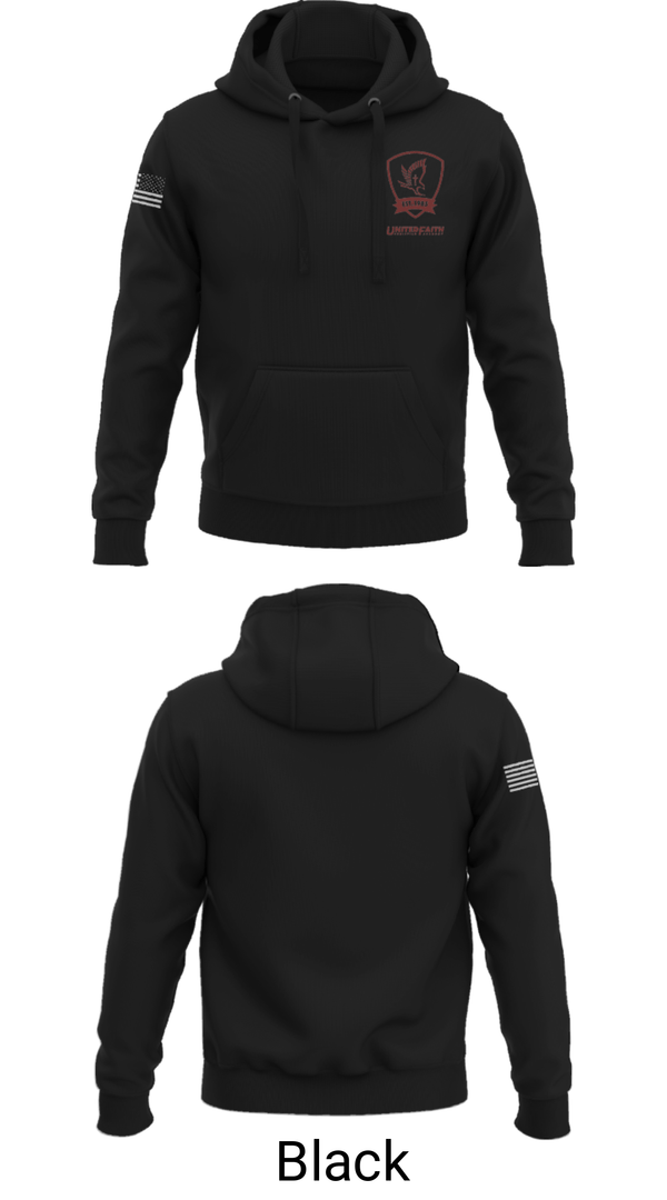 Hoodie, United Faith Christian Academy High School Basketball, Men's Basketball, Teamtime, Team time, sublimation, custom sports apparel, team uniforms, spirit wear, spiritwear, sports uniforms, custom shirts, team store, custom team store, fundraiser sports, apparel fundraiser