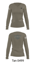 22 Halos 54349080 Women's Long Sleeve V-neck Shirt - 41