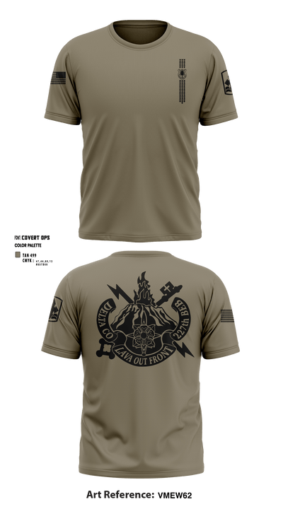 Company D (MI) 227 BEB, HIARNG 54401127 Short Sleeve Performance Shirt - 6