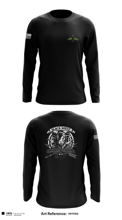 B/97th Civil Affairs Battalion (SO)(A) 80404671 Long Sleeve Performance Shirt - 2