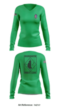 V1/1 23142041 Women's Long Sleeve V-neck Shirt - 73