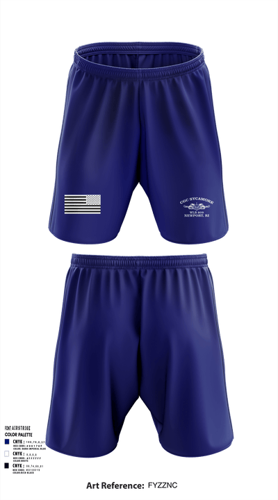 USCGC Sycamore 30451844 Athletic Shorts With Pockets - 1