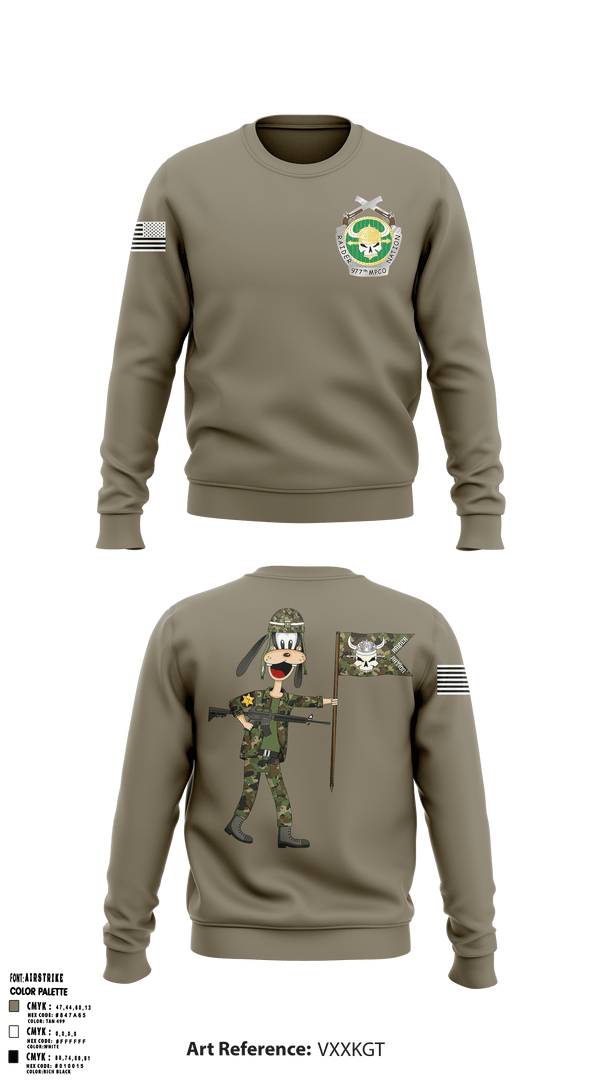 Crew Neck Sweatshirt, , Army, Teamtime, Team time, sublimation, custom sports apparel, team uniforms, spirit wear, spiritwear, sports uniforms, custom shirts, team store, custom team store, fundraiser sports, apparel fundraiser