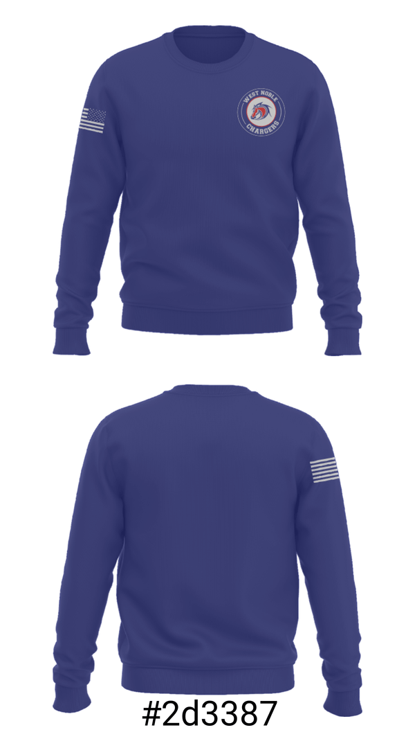 Crew Neck Sweatshirt, West Noble High School Gymnastics, Spirit Store, Teamtime, Team time, sublimation, custom sports apparel, team uniforms, spirit wear, spiritwear, sports uniforms, custom shirts, team store, custom team store, fundraiser sports, apparel fundraiser