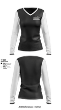 Sobre madera 92566386 Women's Long Sleeve V-neck Shirt - 1