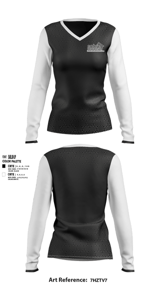 Women's Long Sleeve Vneck Shirt, Sobre madera, , Teamtime, Team time, sublimation, custom sports apparel, team uniforms, spirit wear, spiritwear, sports uniforms, custom shirts, team store, custom team store, fundraiser sports, apparel fundraiser