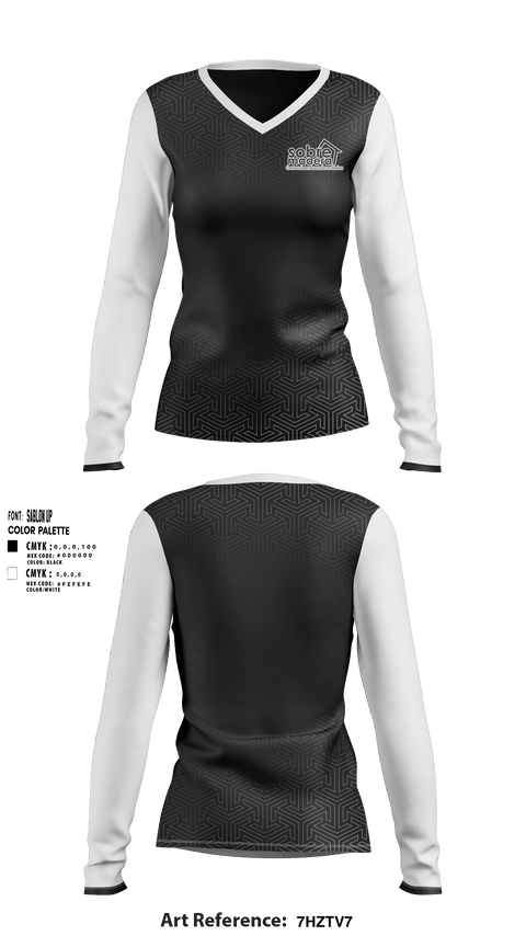 Women's Long Sleeve Vneck Shirt, Sobre madera, , Teamtime, Team time, sublimation, custom sports apparel, team uniforms, spirit wear, spiritwear, sports uniforms, custom shirts, team store, custom team store, fundraiser sports, apparel fundraiser