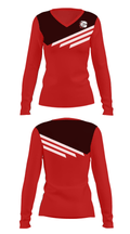 Mcpherson College Basketball 71208607 Women's Long Sleeve V-neck Shirt - 26