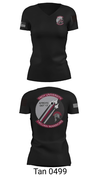 Detachment 017 95318088 Women's Short Sleeve V-neck Shirt - 23