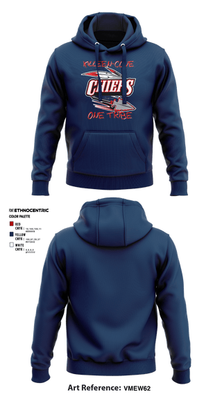 Hoodie, Copperas Chiefs, Football, Teamtime, Team time, sublimation, custom sports apparel, team uniforms, spirit wear, spiritwear, sports uniforms, custom shirts, team store, custom team store, fundraiser sports, apparel fundraiser