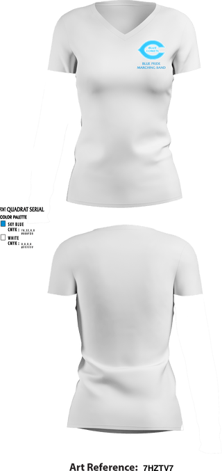 Women's Short Sleeve Vneck Shirt, Chanute High School Band, Spirit Store, Teamtime, Team time, sublimation, custom sports apparel, team uniforms, spirit wear, spiritwear, sports uniforms, custom shirts, team store, custom team store, fundraiser sports, apparel fundraiser