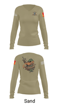 D 4-3 ADA 71951735 Women's Long Sleeve V-neck Shirt - 40