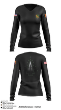 A Co, 1st BN, 4SFAB 88998967 Women's Long Sleeve V-neck Shirt - 63