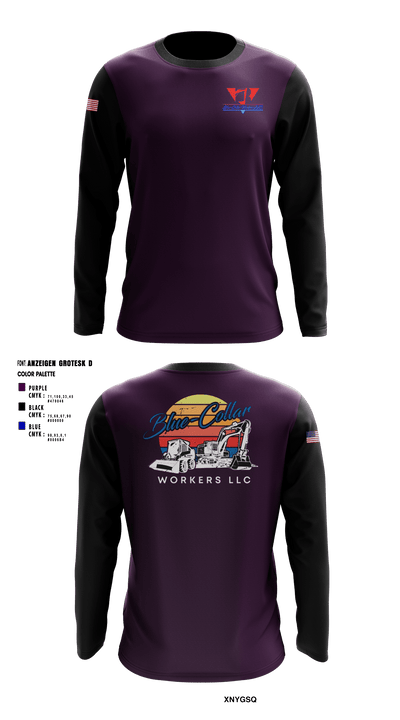 Blue-Collar Workers LLC 20683882 Long Sleeve Performance Shirt - 2