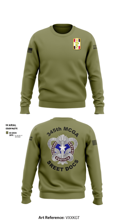 345th MCGA 98196690 Crew Neck Sweatshirt - 2