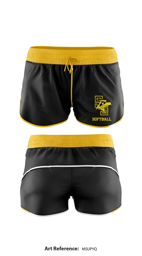 Track Shorts, Falcons, Softball, Teamtime, Team time, sublimation, custom sports apparel, team uniforms, spirit wear, spiritwear, sports uniforms, custom shirts, team store, custom team store, fundraiser sports, apparel fundraiser