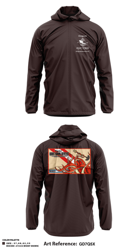 Windbreaker, Original Oaktown Divers, , Teamtime, Team time, sublimation, custom sports apparel, team uniforms, spirit wear, spiritwear, sports uniforms, custom shirts, team store, custom team store, fundraiser sports, apparel fundraiser