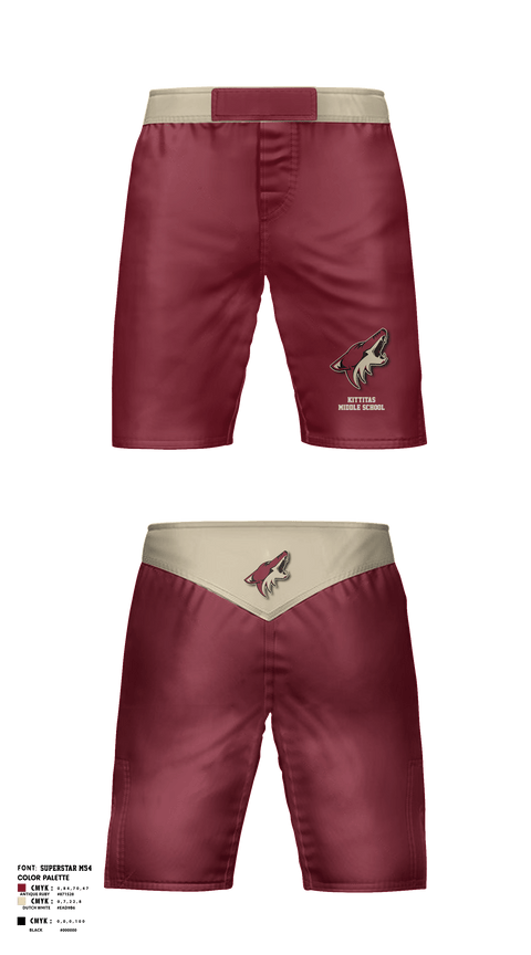 Fight Shorts, Kittitas Middle School Wrestling, Wrestling, Teamtime, Team time, sublimation, custom sports apparel, team uniforms, spirit wear, spiritwear, sports uniforms, custom shirts, team store, custom team store, fundraiser sports, apparel fundraiser