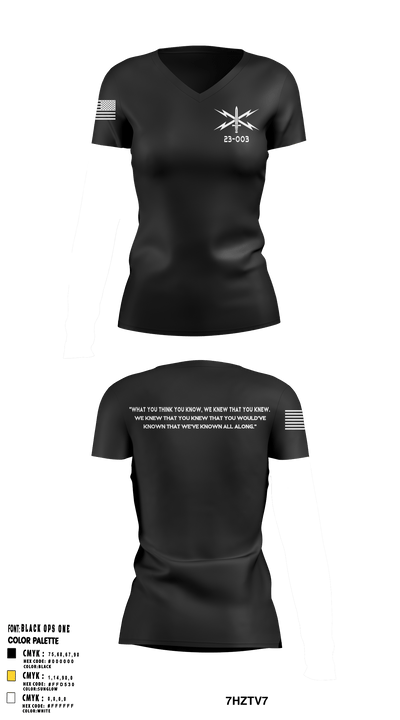 23-003 73683413 Women's Short Sleeve V-neck Shirt - 7
