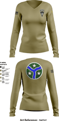3/278 Armored Calvary Regiment 57774458 Women's Long Sleeve V-neck Shirt - 4