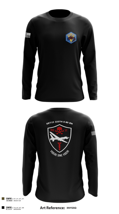 DET 15 325th EMIB 30481521 Long Sleeve Performance Shirt - 2
