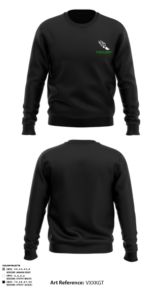 Crew Neck Sweatshirt, Concord High School Track, Cross Country, Teamtime, Team time, sublimation, custom sports apparel, team uniforms, spirit wear, spiritwear, sports uniforms, custom shirts, team store, custom team store, fundraiser sports, apparel fundraiser