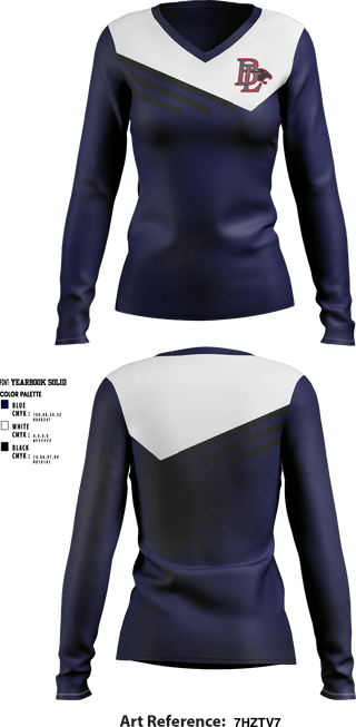 Women's Long Sleeve Vneck Shirt, Buckeye Local High School, Spirit Store, Teamtime, Team time, sublimation, custom sports apparel, team uniforms, spirit wear, spiritwear, sports uniforms, custom shirts, team store, custom team store, fundraiser sports, apparel fundraiser