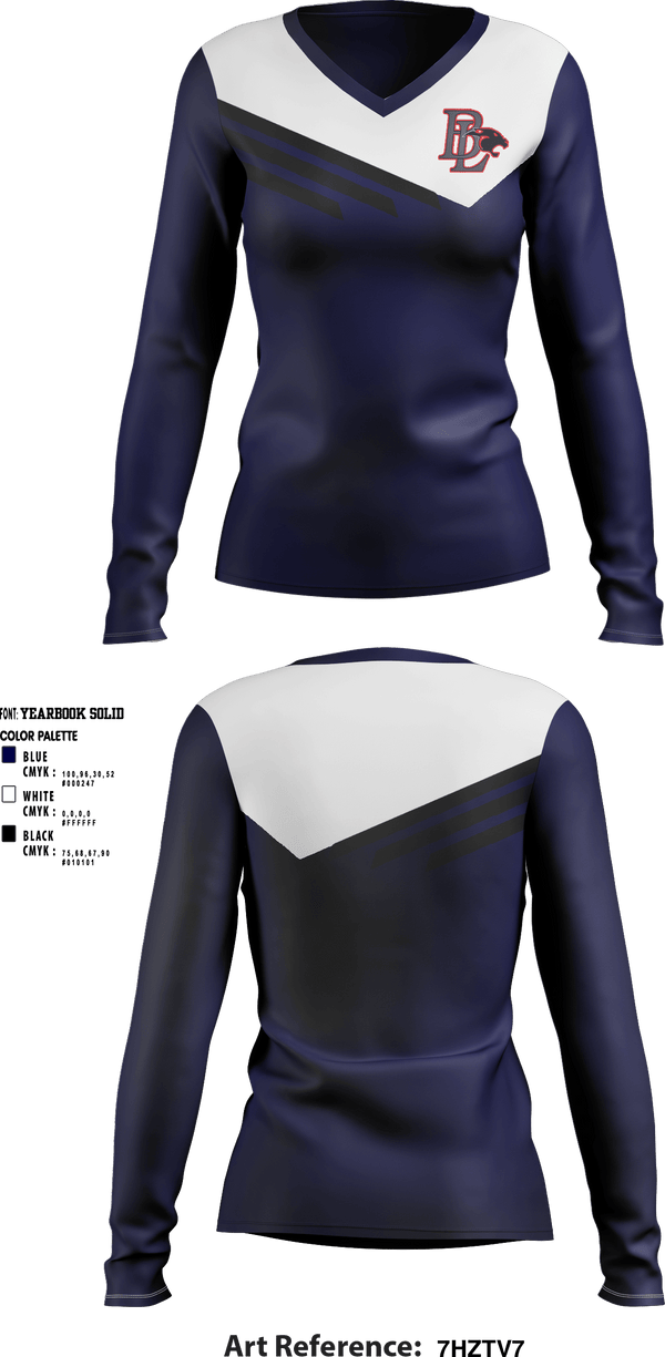 Women's Long Sleeve Vneck Shirt, Buckeye Local High School, Spirit Store, Teamtime, Team time, sublimation, custom sports apparel, team uniforms, spirit wear, spiritwear, sports uniforms, custom shirts, team store, custom team store, fundraiser sports, apparel fundraiser