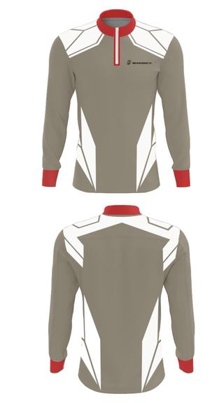Quarter Zip Jacket, , Marines, Teamtime, Team time, sublimation, custom sports apparel, team uniforms, spirit wear, spiritwear, sports uniforms, custom shirts, team store, custom team store, fundraiser sports, apparel fundraiser