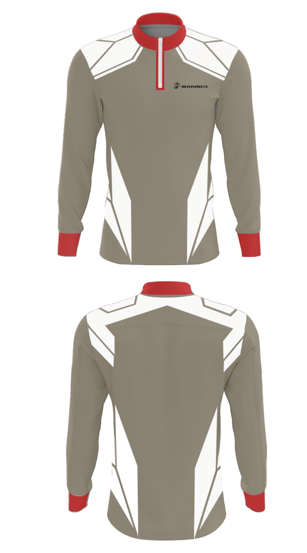 Quarter Zip Jacket, , Marines, Teamtime, Team time, sublimation, custom sports apparel, team uniforms, spirit wear, spiritwear, sports uniforms, custom shirts, team store, custom team store, fundraiser sports, apparel fundraiser