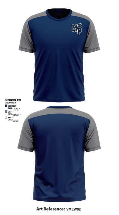 Moss Point High School 3288071 Short Sleeve Performance Shirt - 2