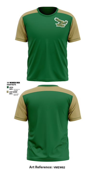 Woodward-Granger Middle School 4966200 Short Sleeve Performance Shirt - 1