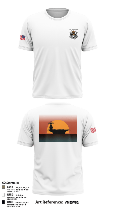 USS Retirement 63512088 Short Sleeve Performance Shirt - 2