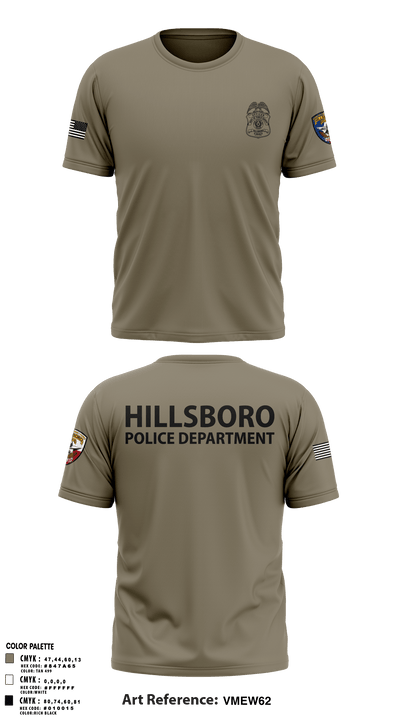 Hillsboro Police Department 31441057 Short Sleeve Performance Shirt - 1 (1)