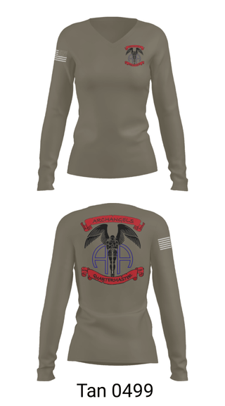 Women's Long Sleeve Vneck Shirt, , Army, Teamtime, Team time, sublimation, custom sports apparel, team uniforms, spirit wear, spiritwear, sports uniforms, custom shirts, team store, custom team store, fundraiser sports, apparel fundraiser
