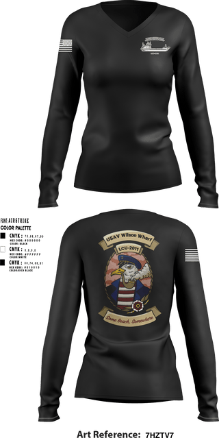 Women's Long Sleeve Vneck Shirt, U11Warrant Officers, Army, Teamtime, Team time, sublimation, custom sports apparel, team uniforms, spirit wear, spiritwear, sports uniforms, custom shirts, team store, custom team store, fundraiser sports, apparel fundraiser