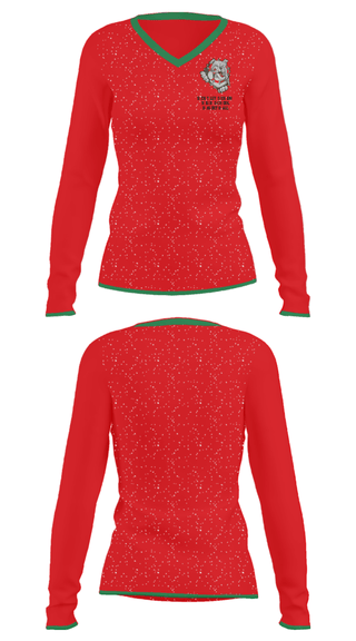 Women's Long Sleeve Vneck Shirt, Bentley Senior High School Basketball, Men's Basketball, Teamtime, Team time, sublimation, custom sports apparel, team uniforms, spirit wear, spiritwear, sports uniforms, custom shirts, team store, custom team store, fundraiser sports, apparel fundraiser