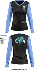 NRL 68030017 Women's Long Sleeve V-neck Shirt - 1
