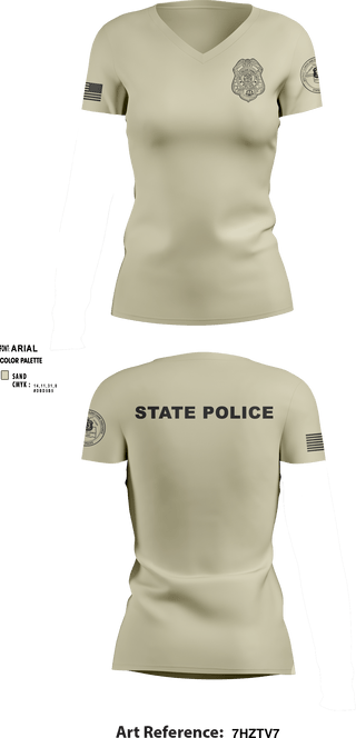 Women's Short Sleeve Vneck Shirt, , Police, Teamtime, Team time, sublimation, custom sports apparel, team uniforms, spirit wear, spiritwear, sports uniforms, custom shirts, team store, custom team store, fundraiser sports, apparel fundraiser