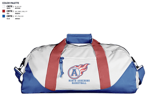 Duffle Bag, North Asheboro Middle School Basketball, Men's Basketball, Teamtime, Team time, sublimation, custom sports apparel, team uniforms, spirit wear, spiritwear, sports uniforms, custom shirts, team store, custom team store, fundraiser sports, apparel fundraiser
