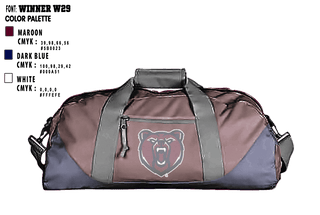 Duffle Bag, Berkley High School Cheer, Cheer, Teamtime, Team time, sublimation, custom sports apparel, team uniforms, spirit wear, spiritwear, sports uniforms, custom shirts, team store, custom team store, fundraiser sports, apparel fundraiser
