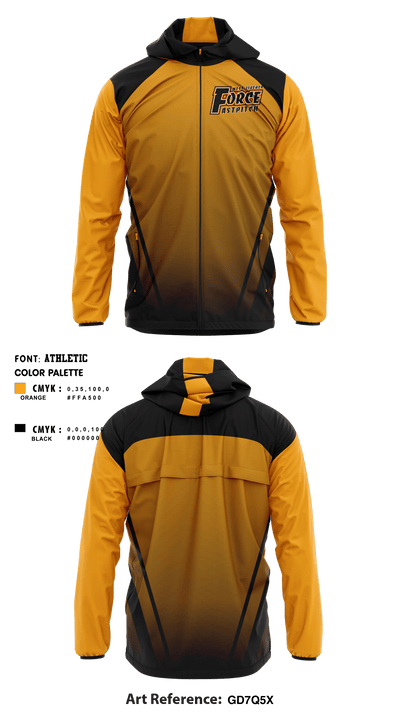 West Liberty Force Softball 67175952 Windbreaker - 1