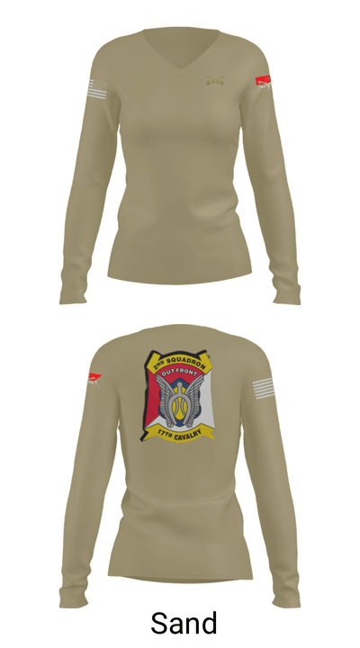 Alpha Troop 2-17 71338427 Women's Long Sleeve V-neck Shirt - 42