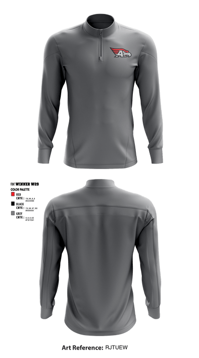 Allentown High School Cross Country 36691106 Quarter Zip Jacket - 3