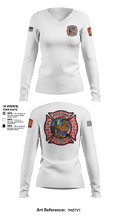 Engine Company 4 55189578 Women's Long Sleeve V-neck Shirt - 2