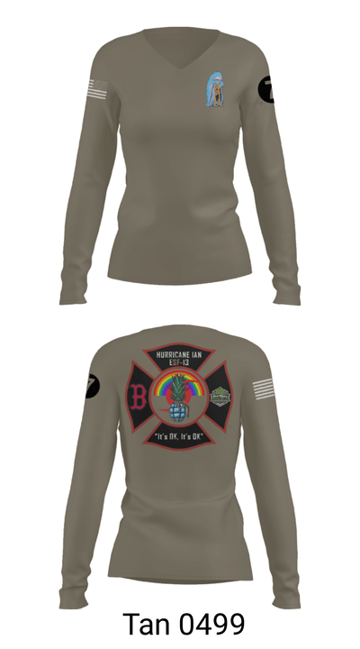 DDT 20743334 Women's Long Sleeve V-neck Shirt - 41