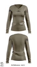 127th AMXS 7783995 Women's Long Sleeve V-neck Shirt - 1